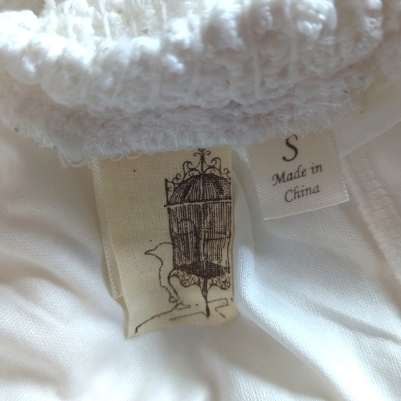 Francesca's White Crochet Lace Fully Lined Beachy Boho Shorts Size S - Picture 8 of 9